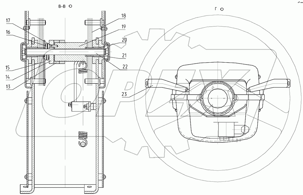 Колонка рулевая 312-20-86.90.100